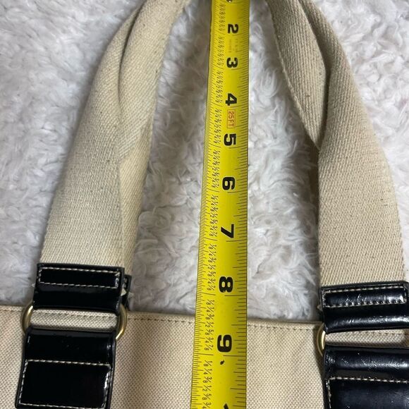 JASON WU Black Cat Canvas Cream TOTE BAG. - Picture 13 of 15